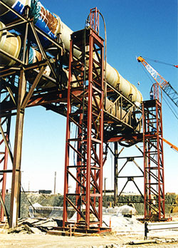 Strand jack tower system
