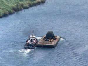Reactor vessel in Panama Canal